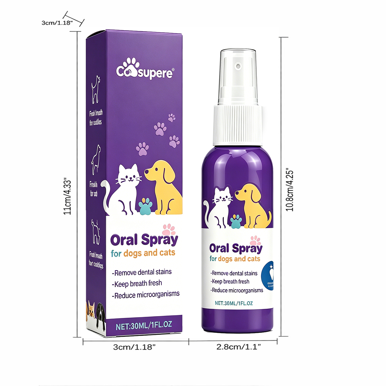 Consupere™Cat & Dog Dental Cleaning Spray|Pet Oral Spray