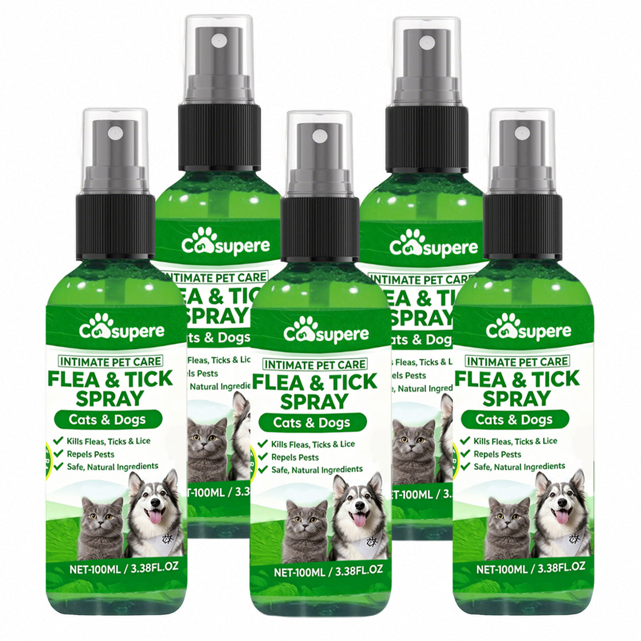 Consupere™🍃Natural Flea & Tick Spray for Dogs & Cats